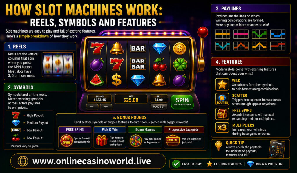 How Slot Machines Work Reels, Symbols and Features