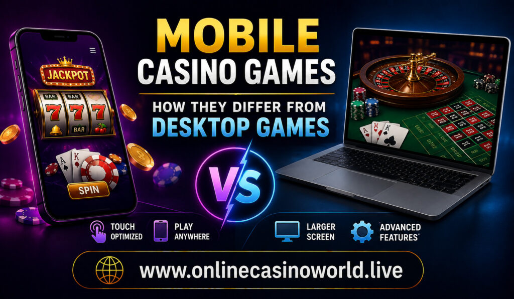 Mobile Casino Games How They Differ From Desktop Games