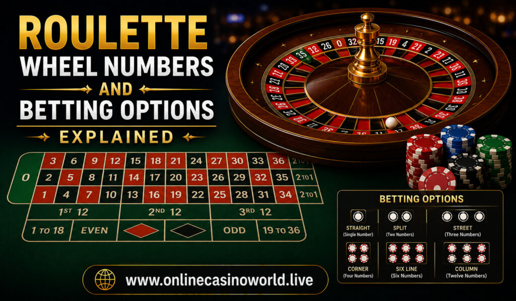 Roulette Wheel Numbers and Betting Options Explained