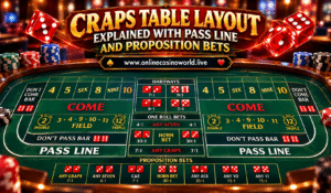 Craps Table Layout Explained With Pass Line and Proposition Bets