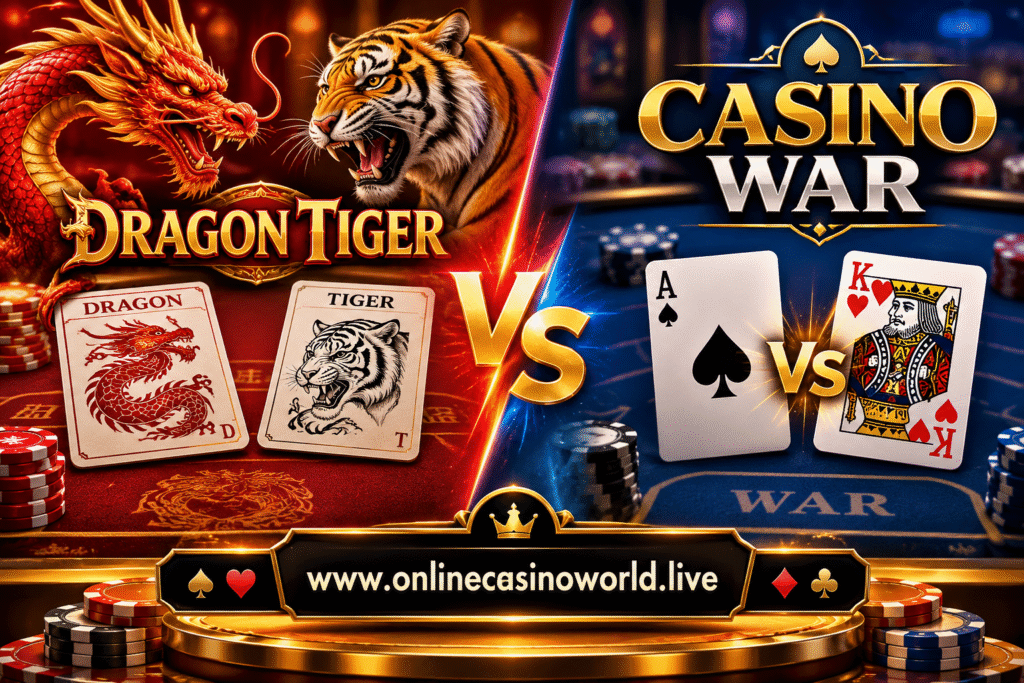 Dragon Tiger vs Casino War and How These Card Games Differ