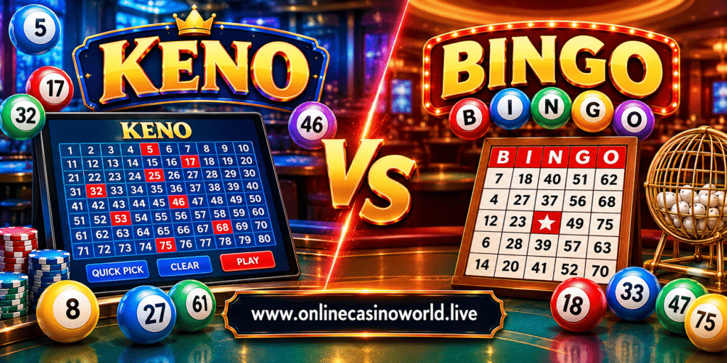 Keno vs Bingo Casino Showdown