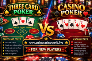 Three Card Poker vs Casino Poker for New Players